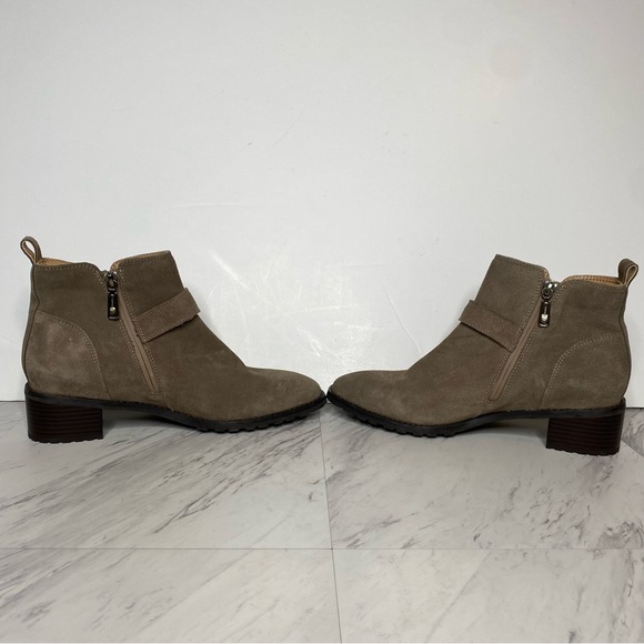 Blondo Susan Gray Tan Suede Bootie 11M - Picture 5 of 14